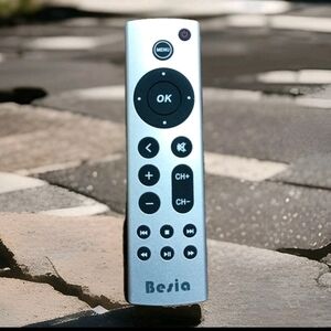 Besia Silver Remote Control - Slim Media Replacement Remote